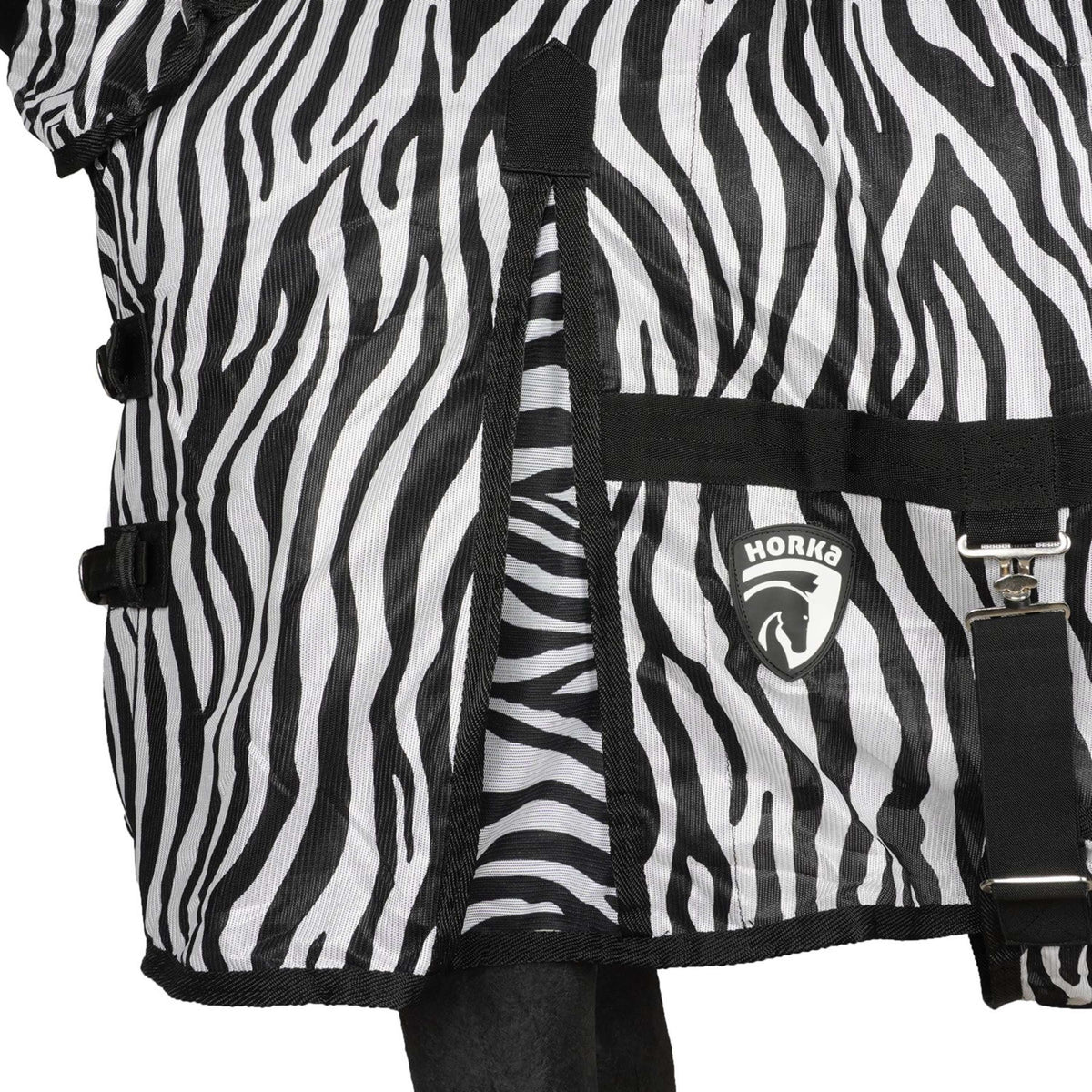 HORKA Fliegendecke Fester Hals Zebra