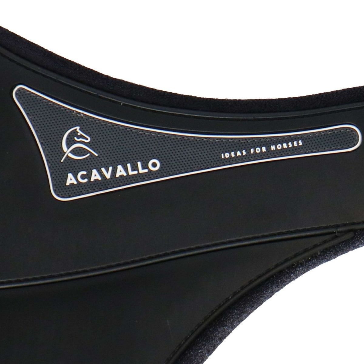 Acavallo Sattelgurt Comfort Gel mit Bauchlatz Schwarz