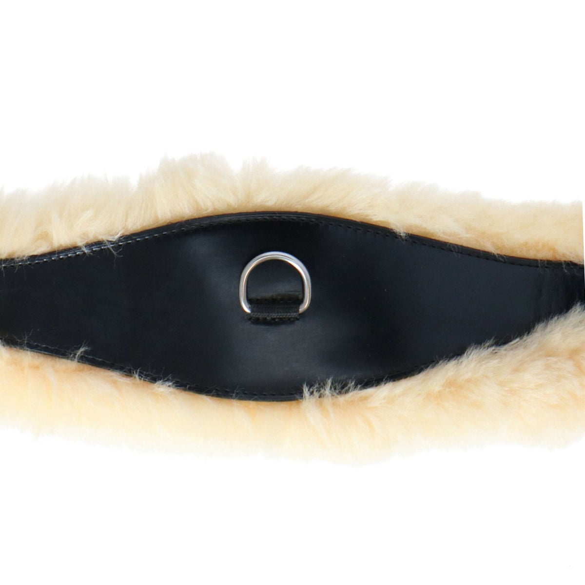 BR Sattelgurt Harlow Sheepskin Schwarz/Naturell