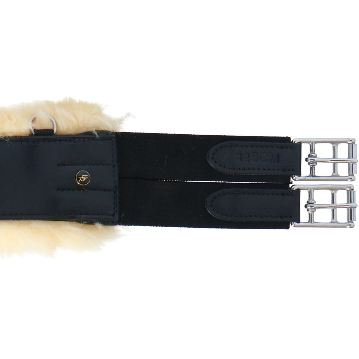 BR Sattelgurt Harlow Sheepskin Schwarz/Naturell