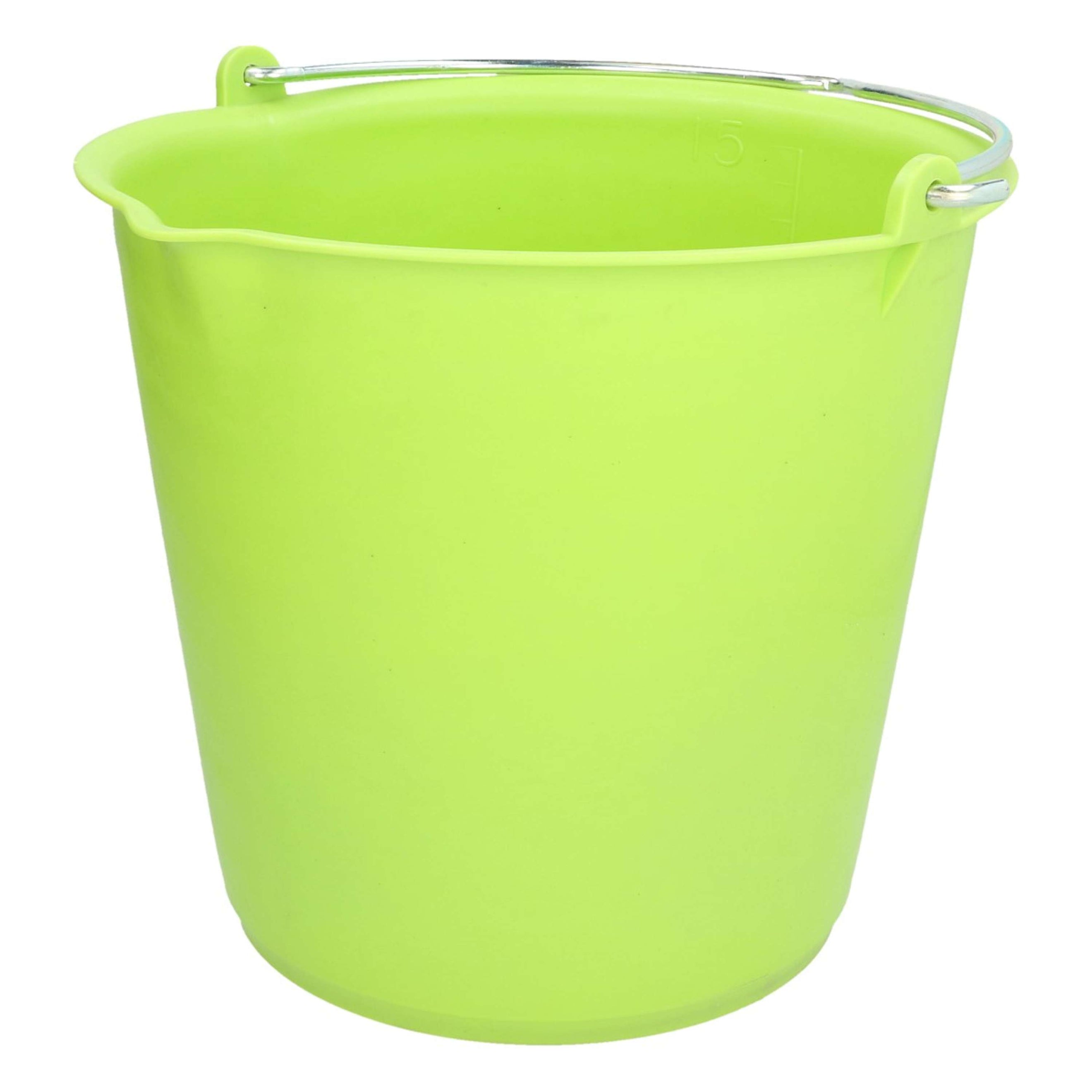 Agradi Eimer 15 L mit Maßandeutung Ausguss Hellgrün Agradi Eimer 15 L mit Maßandeutung Ausguss Hellgrün