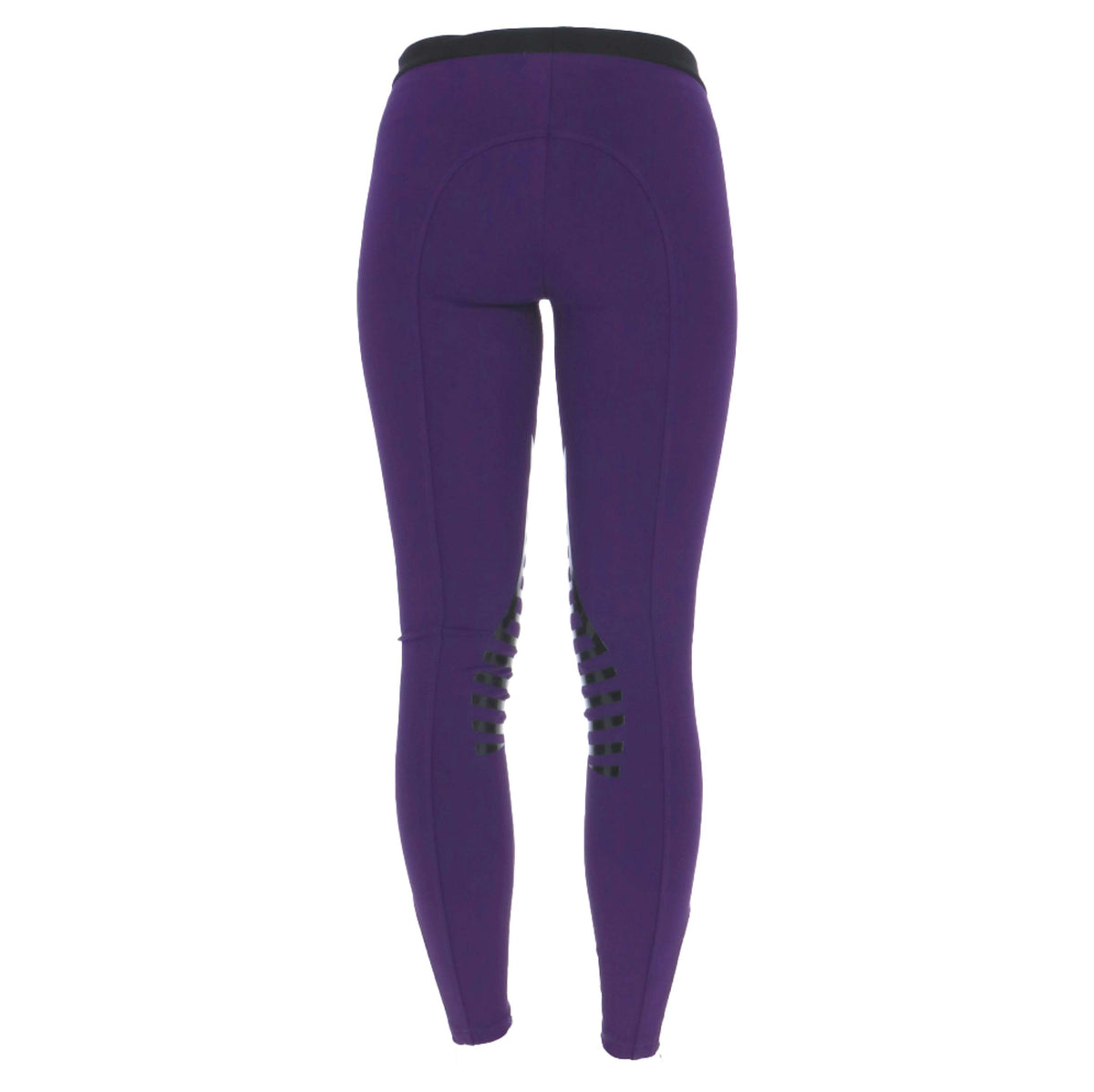 HKM Reitleggings Starlight Silikon Kniebesatz Purpur/Schwarz