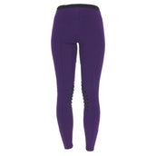 HKM Reitleggings Starlight Silikon Kniebesatz Purpur/Schwarz