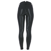 HKM Reitleggings Starlight 3/4 Silikonbesatz Schwarz/Schwarz