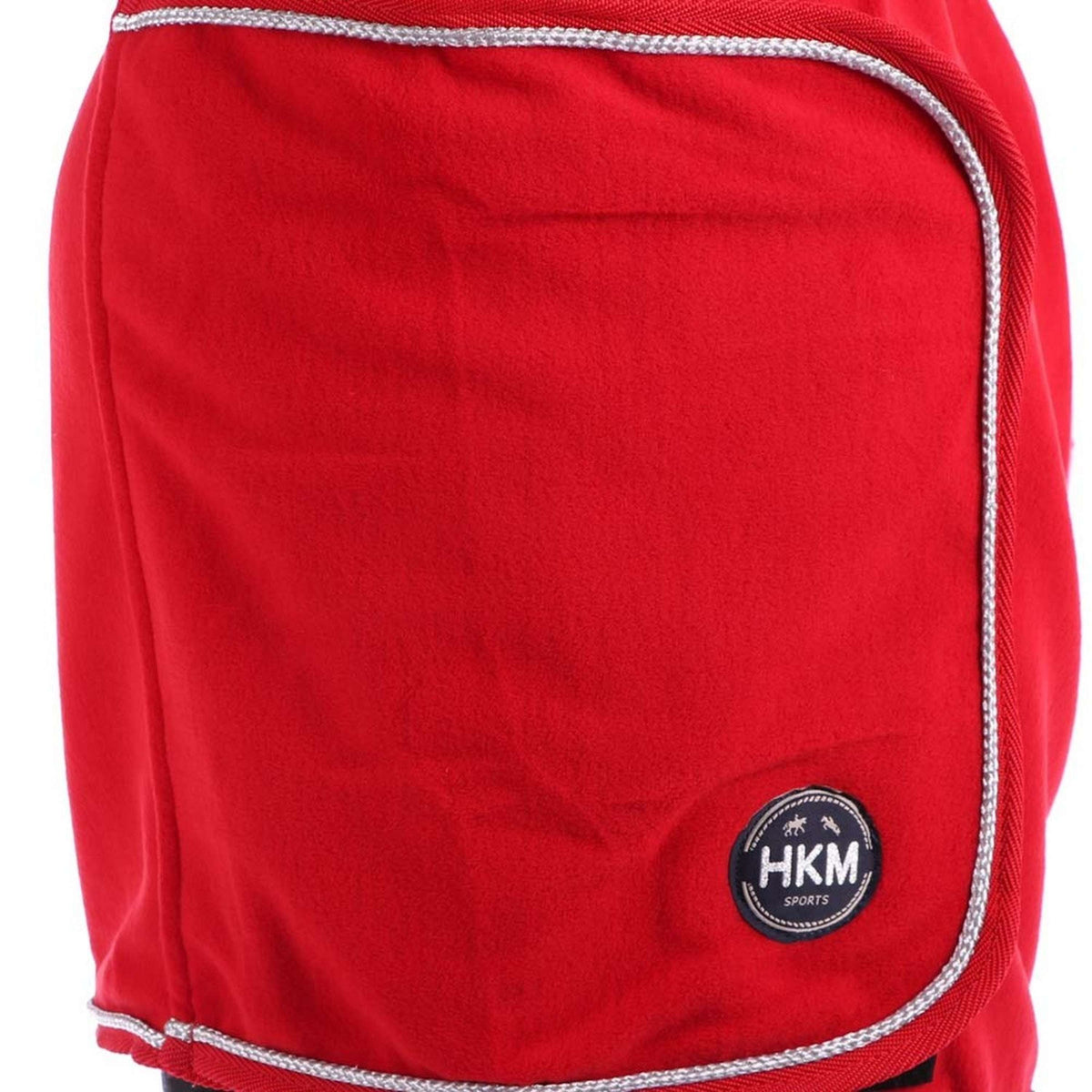 HKM Fleecedecke mit Kragen Rot