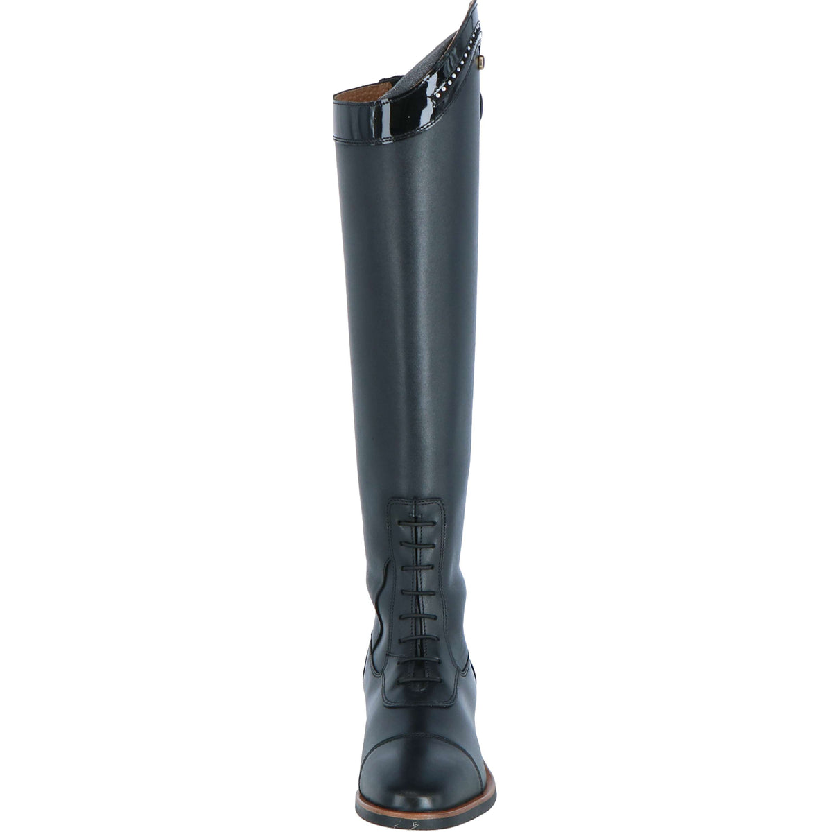 BR Stiefel Venetia Mit Lack Schwarz