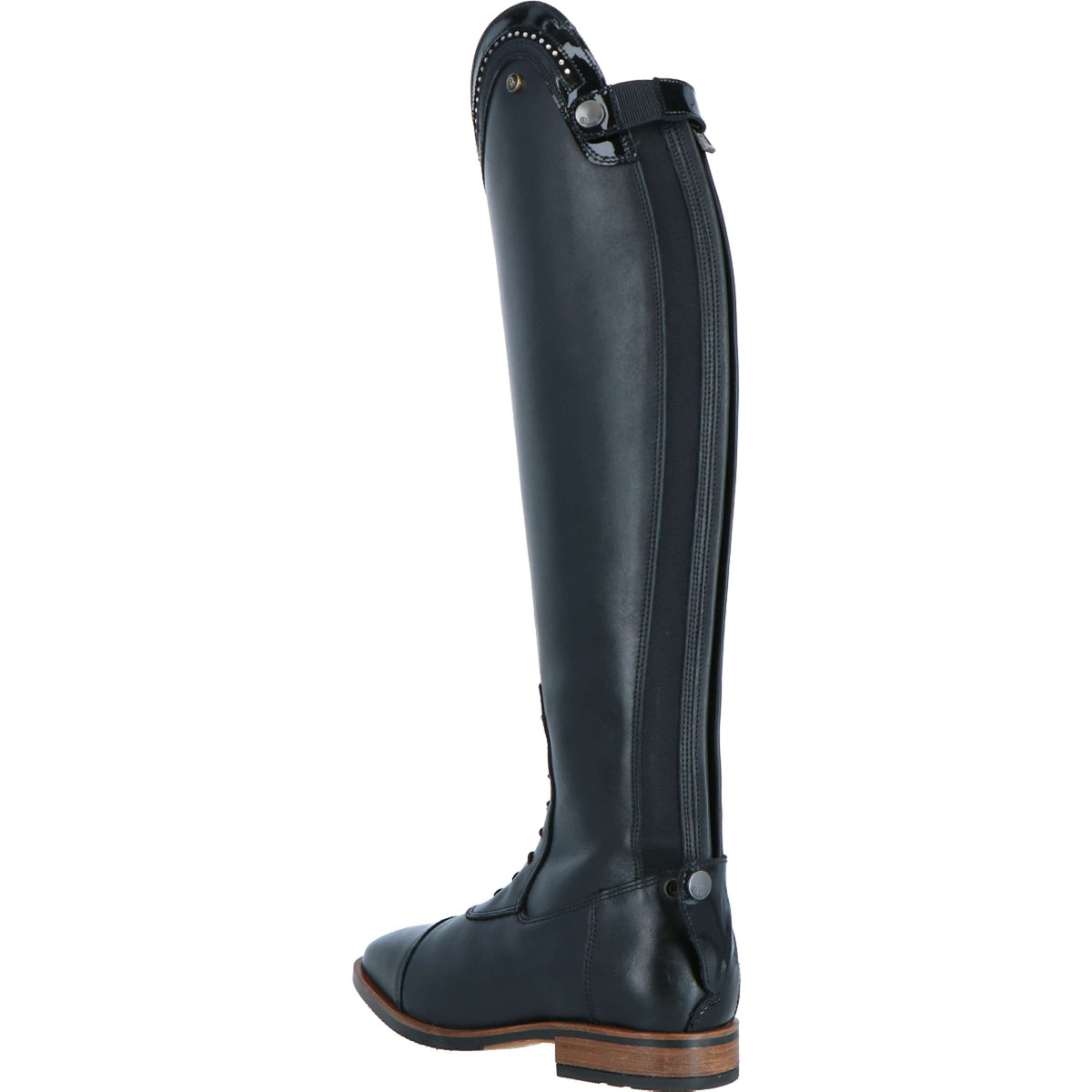 BR Stiefel Venetia Mit Lack Schwarz