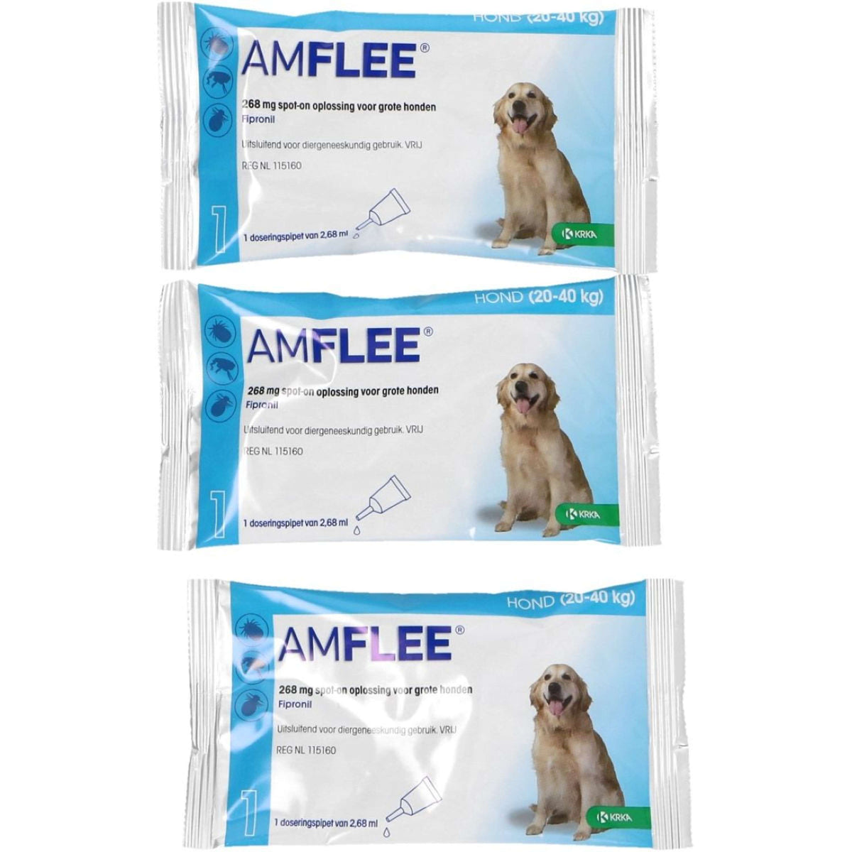 Amflee Flohmittel Spot-On 268mg Hund L