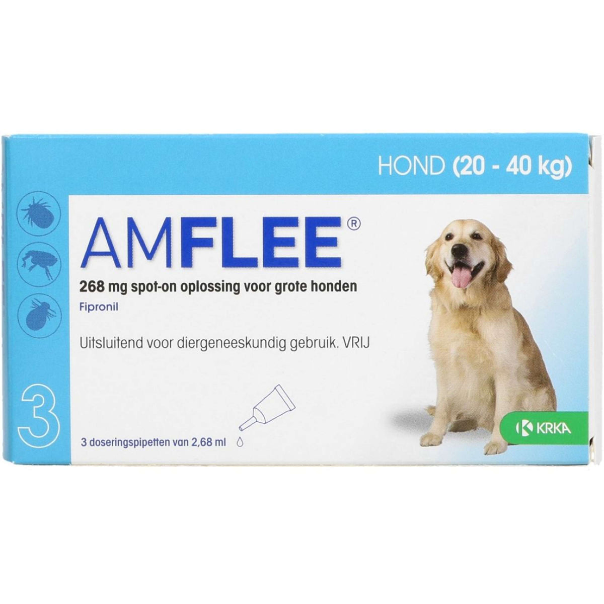 Amflee Flohmittel Spot-On 268mg Hund L