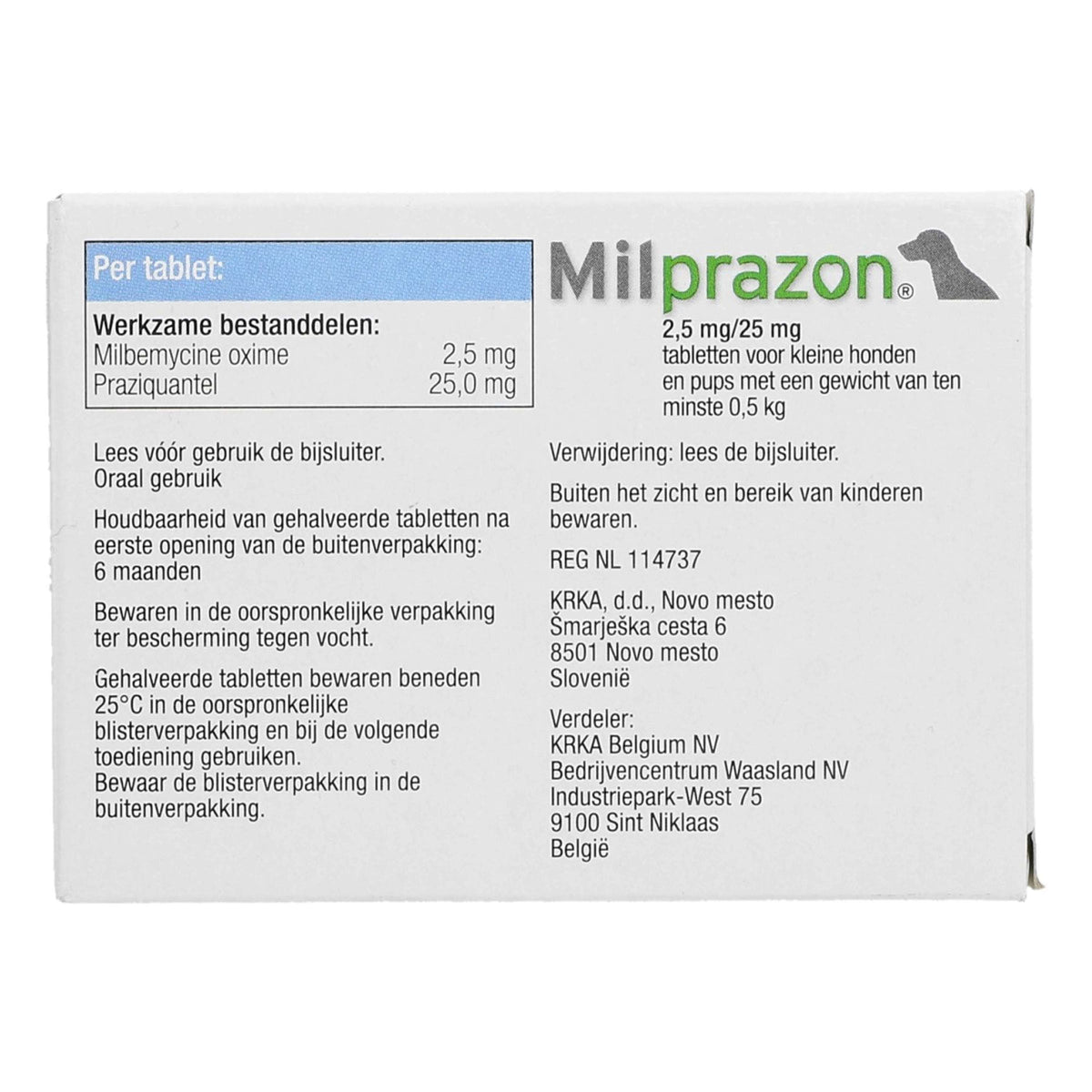 Milprazon Entwurmungsmittel Hund 2,5mg