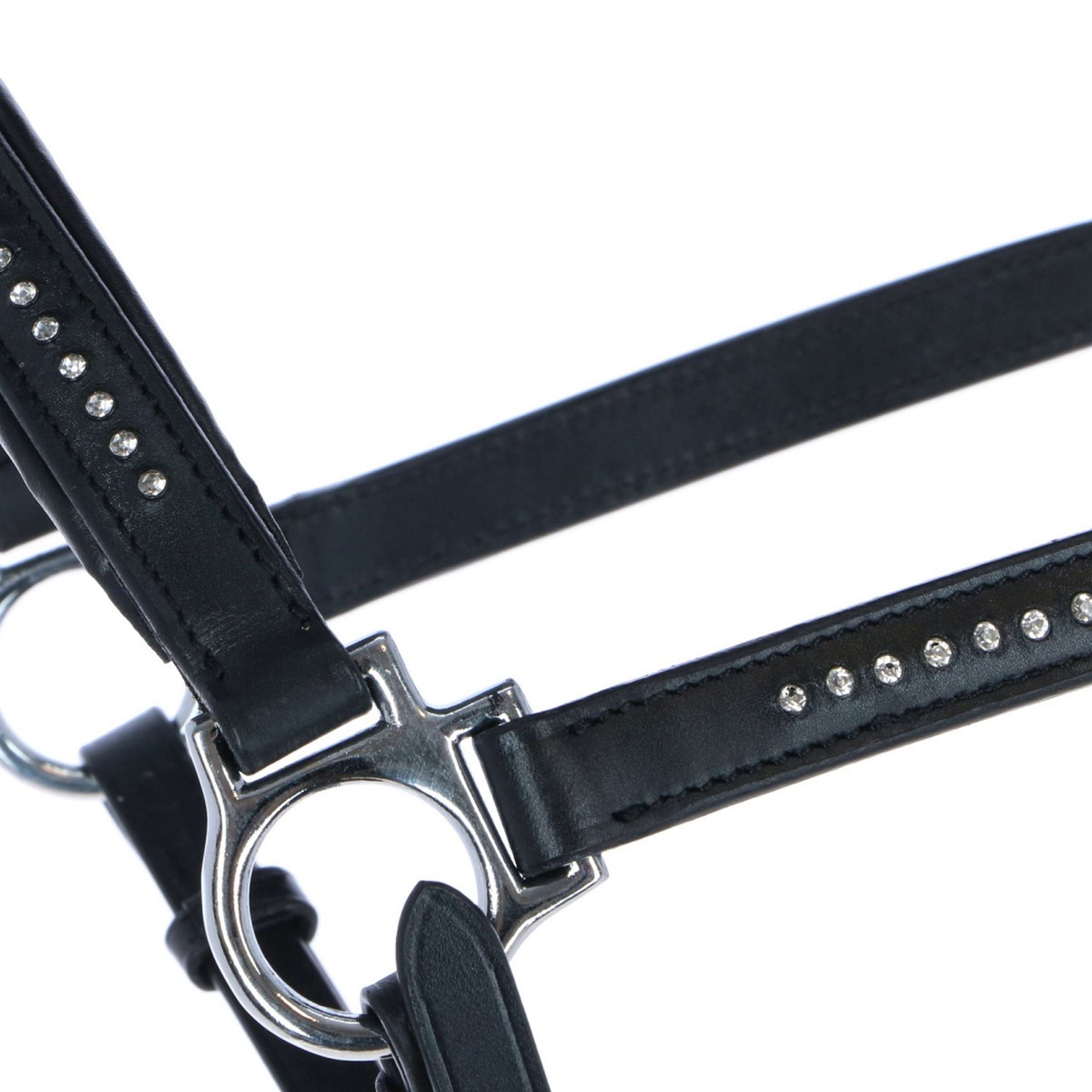 Harry's Horse Halfter Finesse Crystal Leder Schwarz Harry's Horse Halfter Finesse Crystal Leder Schwarz