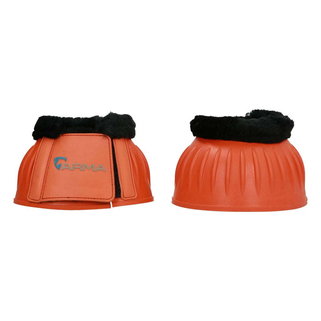 Arma by Shires Hufglocken Schwarzes Fleece Orange