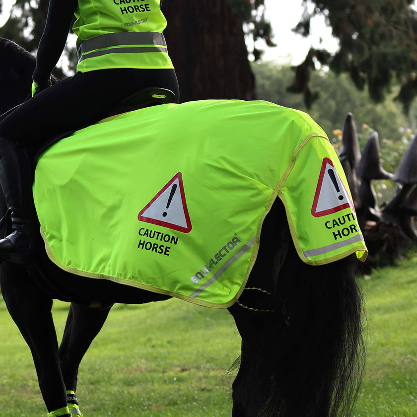 Equi-Flector by Shires Ausreitdecke Mesh Reflektierend Gelb