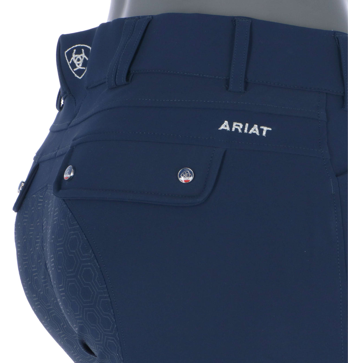 Ariat Reithose Tri Factor Grip Full Grip Damen Navy