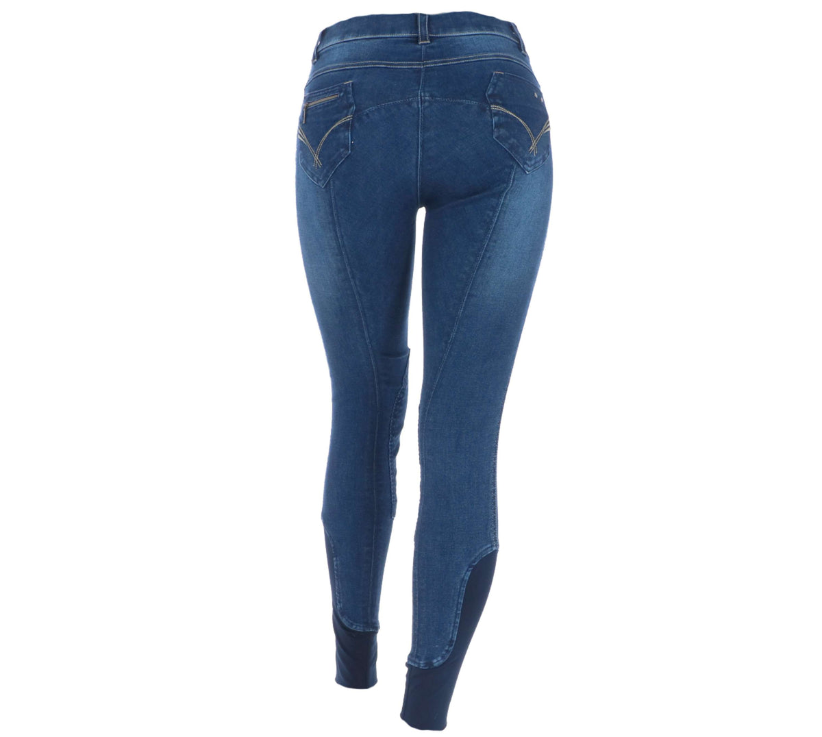 EQUITHÈME Reithose Texas Denim Blau/Beige