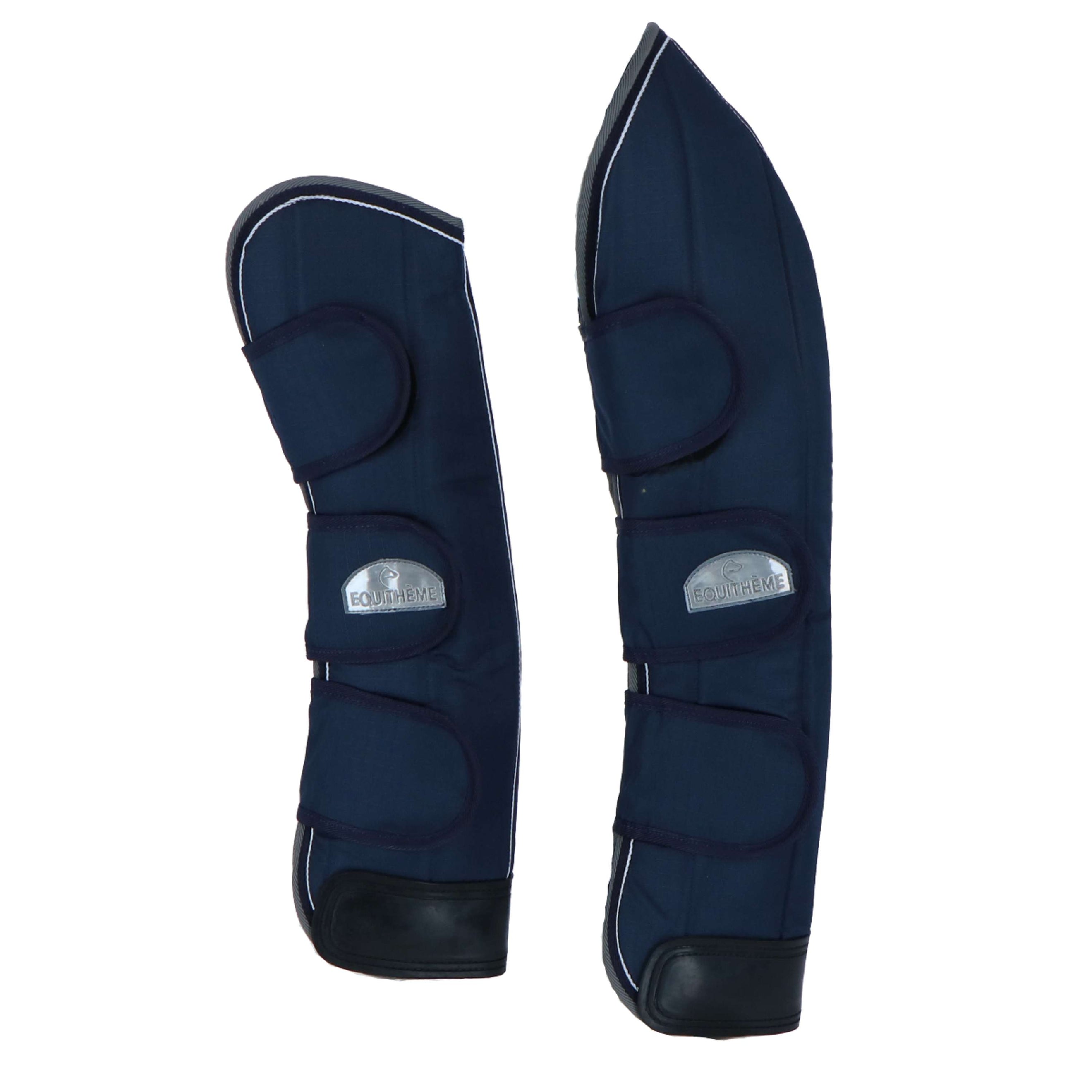 EQUITHÈME Transportgamaschen 600D Marine Blau/Grau/Weiß EQUITHÈME Transportgamaschen 600D Marine Blau/Grau/Weiß