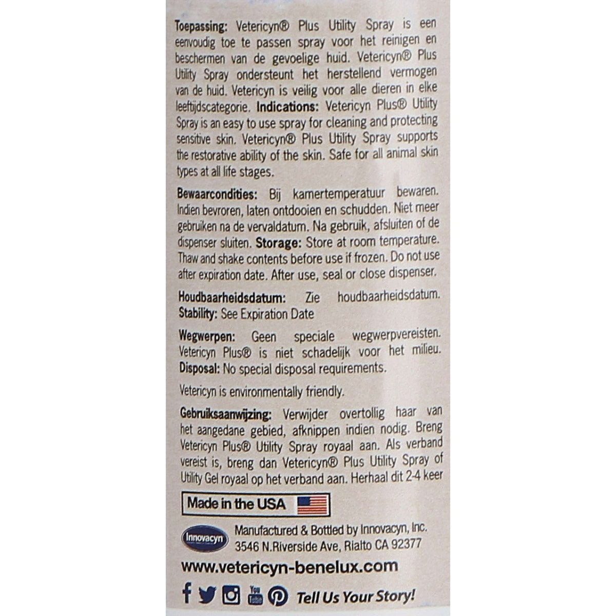 Vetericyn Plus Antimicrobiele Wond Spray