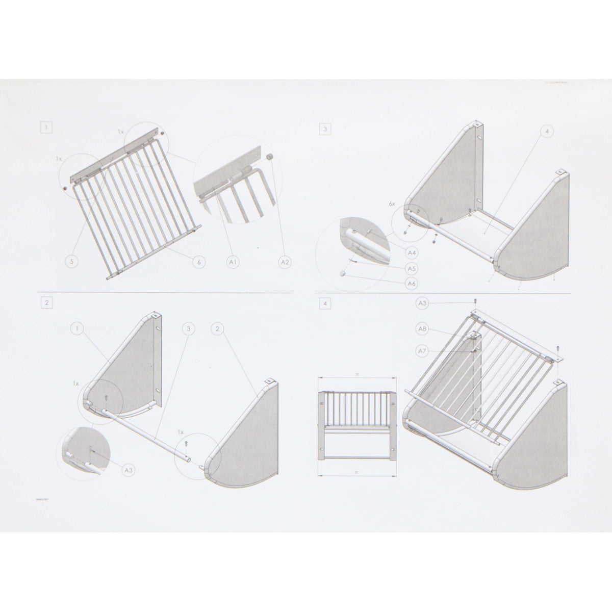 Kerbl Heuraufe mit Gitter