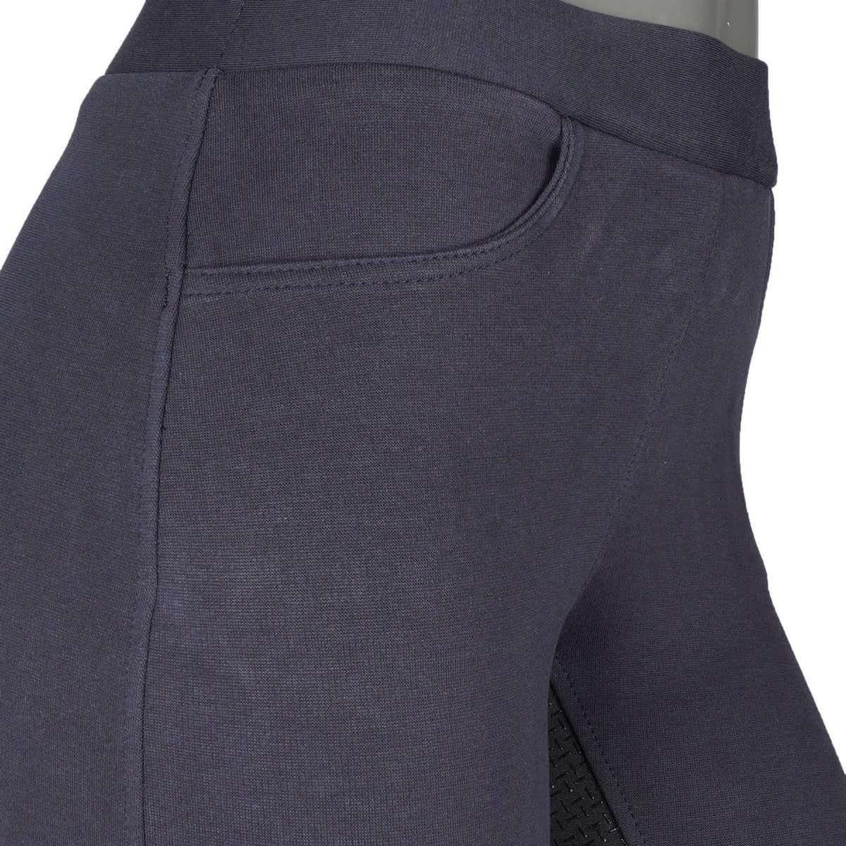 HKM Reitleggings Yvi Silikon Vollbesatz Dunkel blau