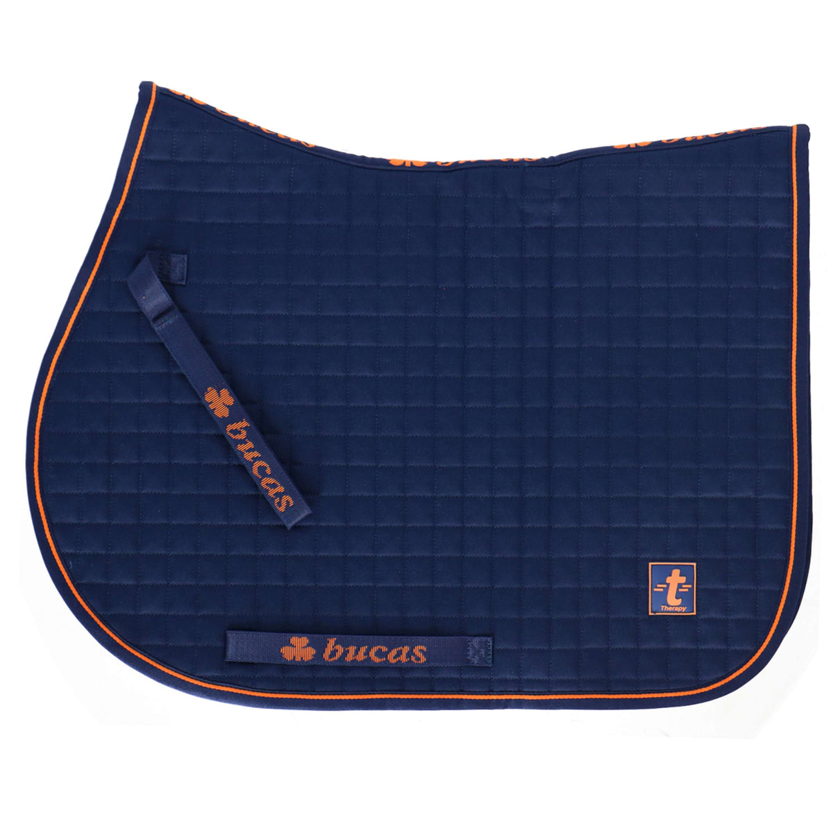 Bucas Therapy Schabracke Springen Navy Orange