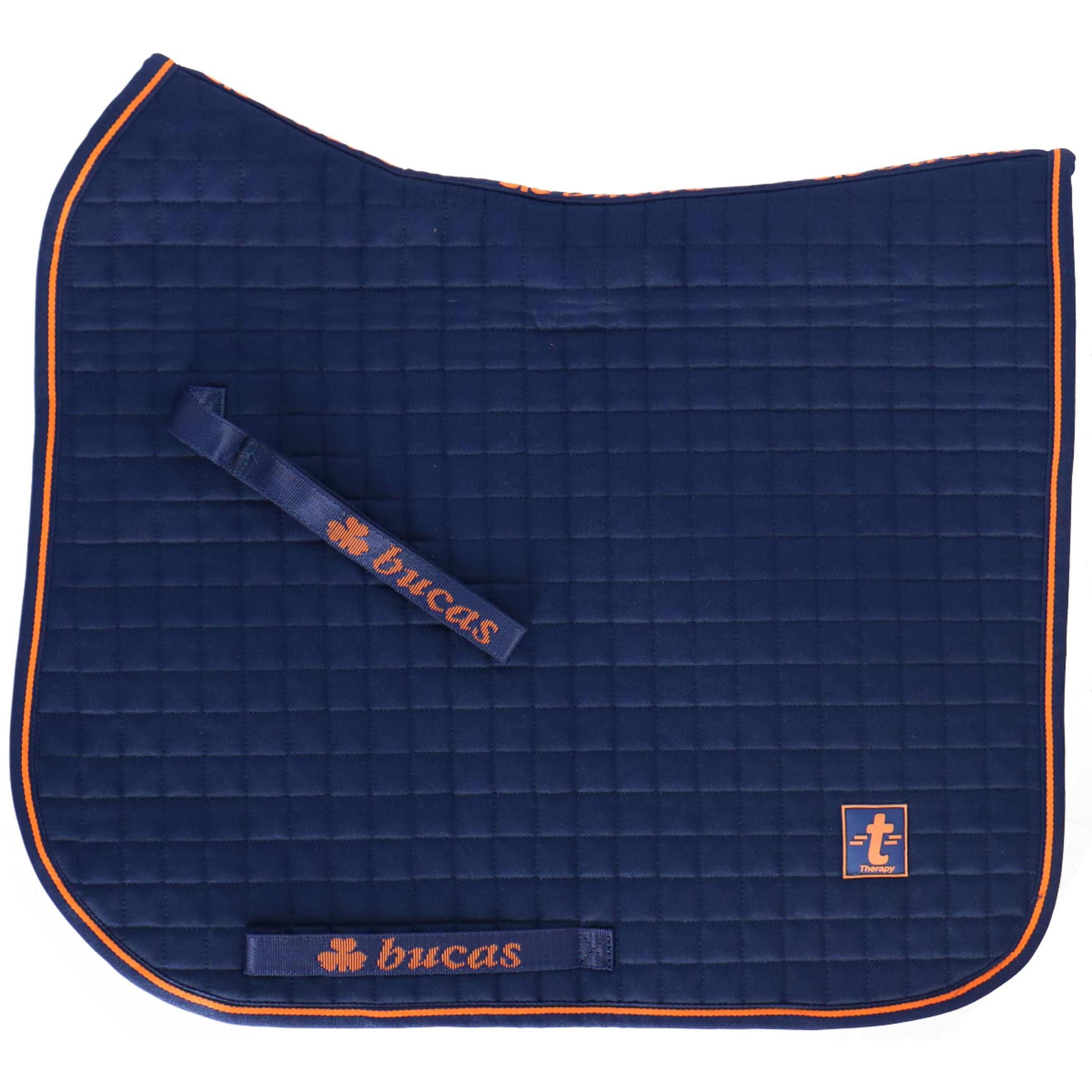 Bucas Therapy Schabracke Dressur Navy Orange Bucas Therapy Schabracke Dressur Navy Orange
