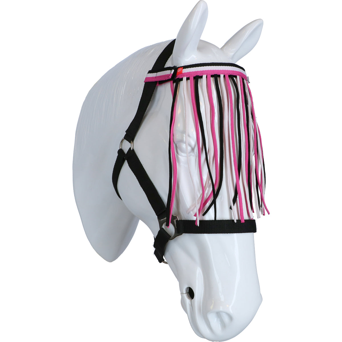 Imperial Riding Fliegenstirnband Nylon mit Klettverschluss Neon Pink