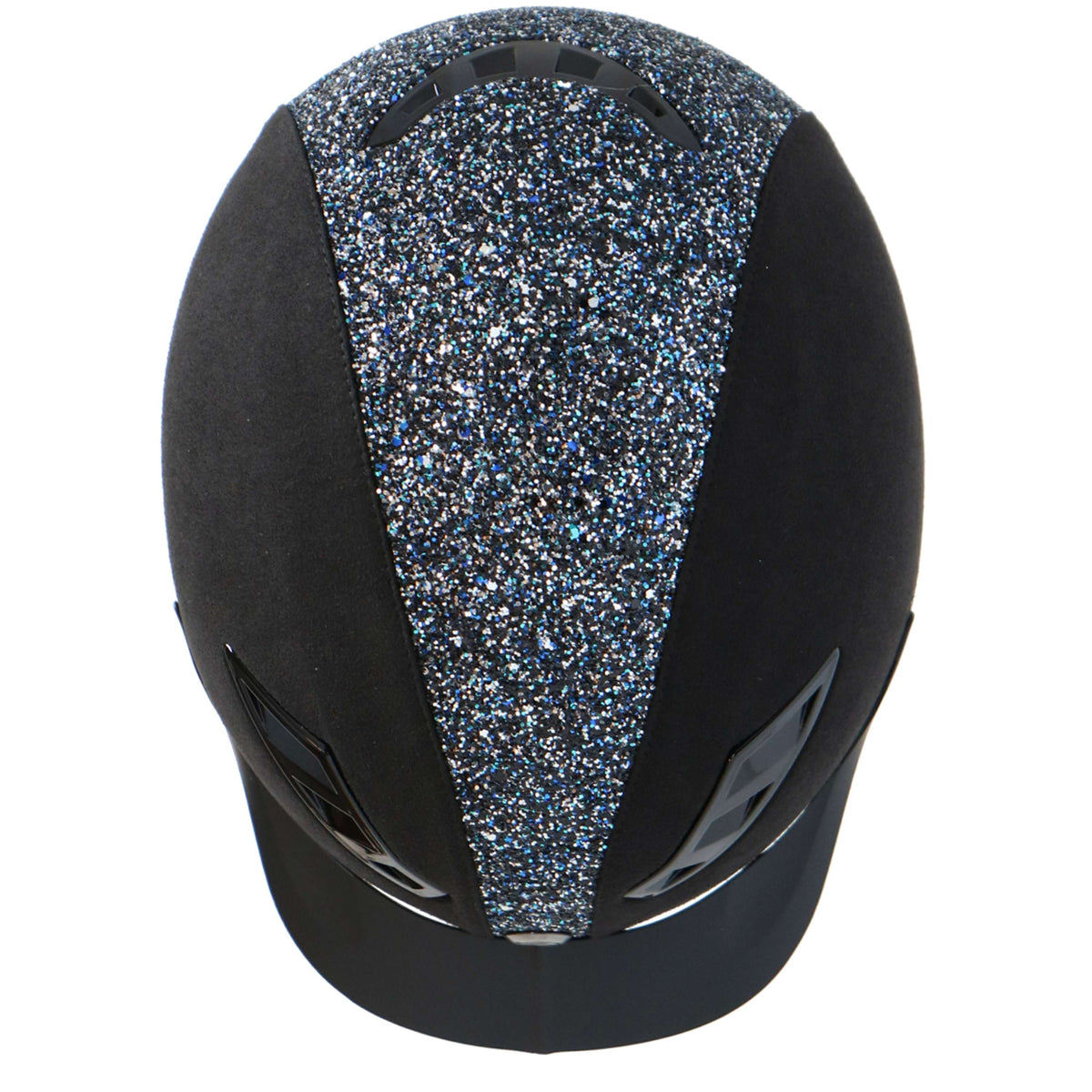 Back on Track Reithelm EQ3 Lynx microfiber Strass Blau/Silber