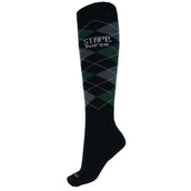 Stapp Horse Reitsocken Checkered Schwarz/Grün/Grau