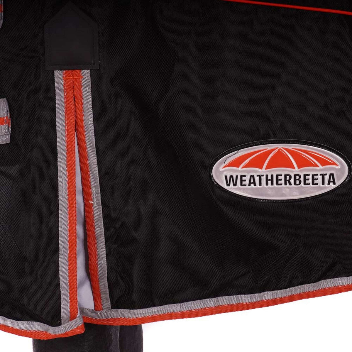 Weatherbeeta Detach-A-Neck Medium Comfitec Premier with Therapy Tec 220g Schwarz/Silber/Rot