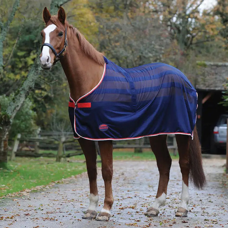 WeatherBeeta Standard Neck Scrim Cooler Navy/Rot/Weiß