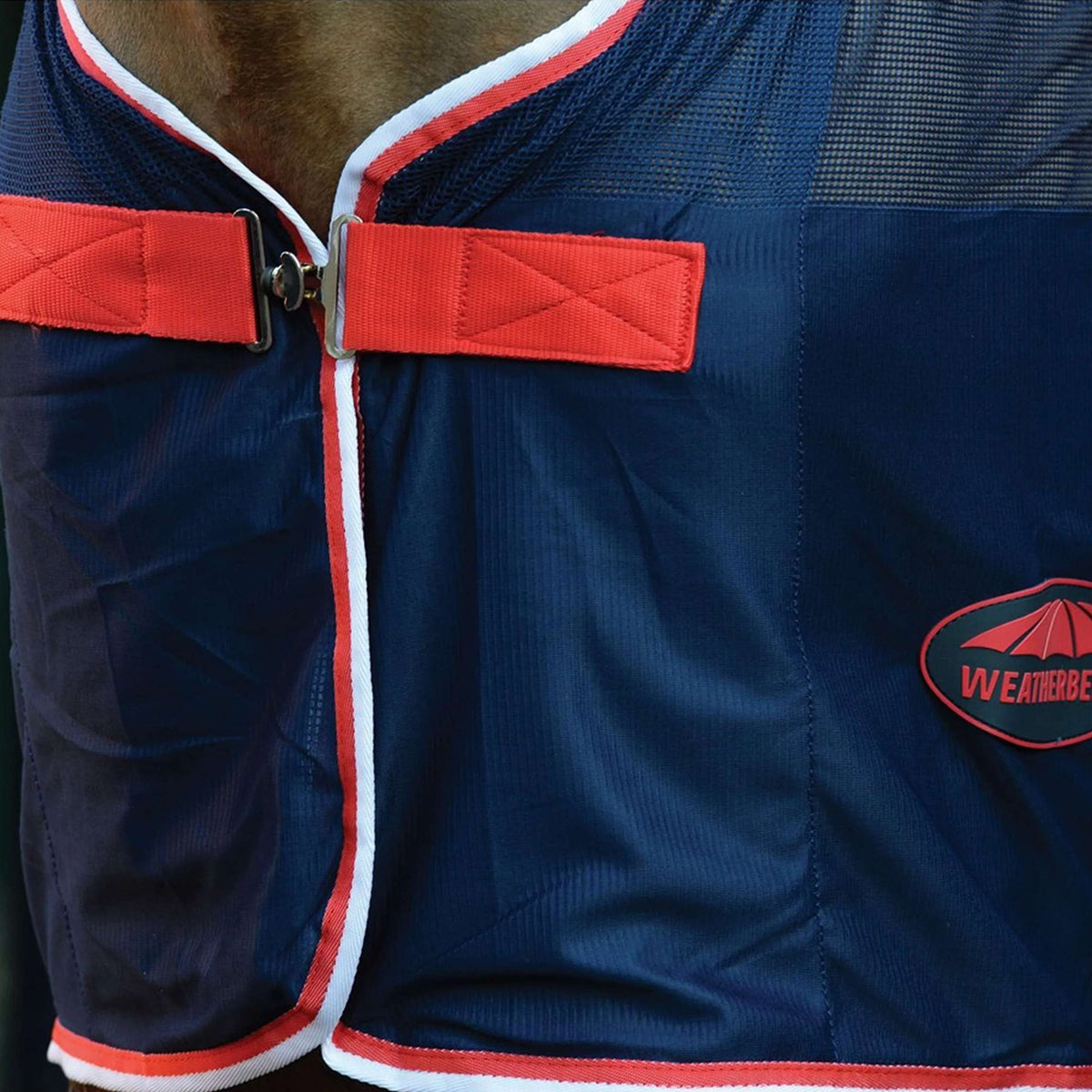 WeatherBeeta Standard Neck Scrim Cooler Navy/Rot/Weiß