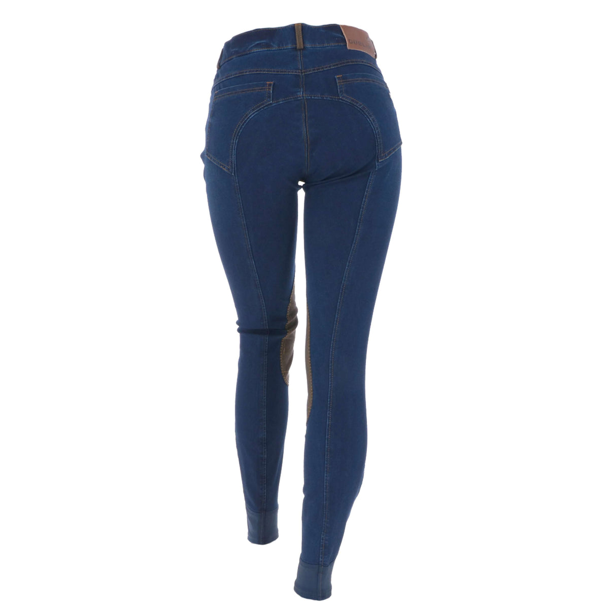 Dublin Reithose Shona Knee Patch Denim Blaue Denim