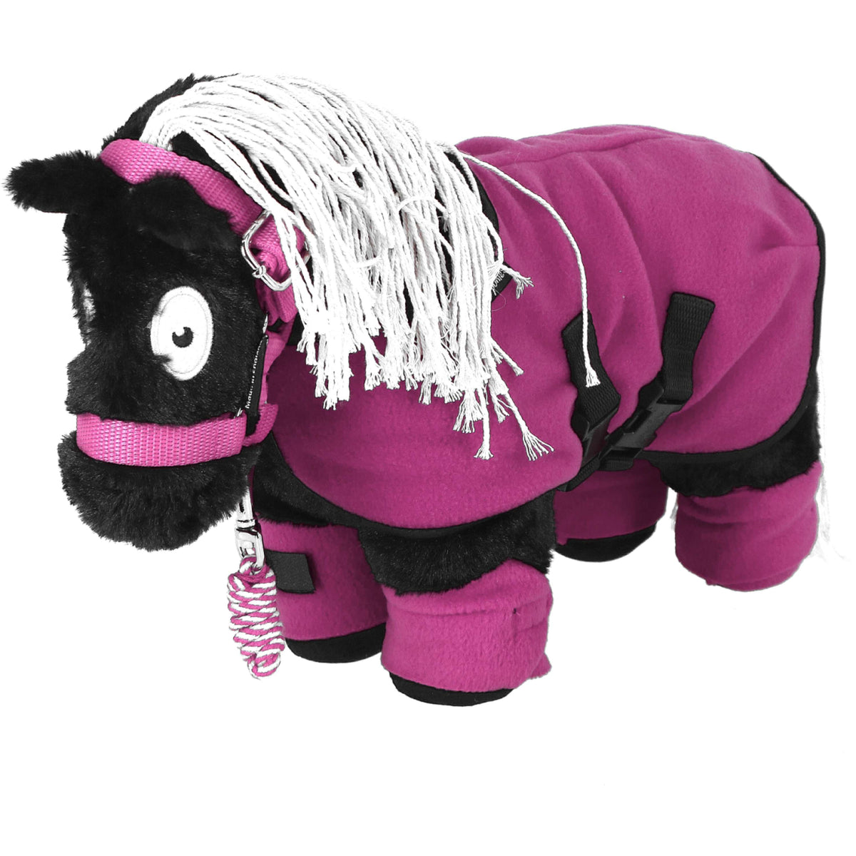 Crafty Ponies Fleecedecke Set Rosa