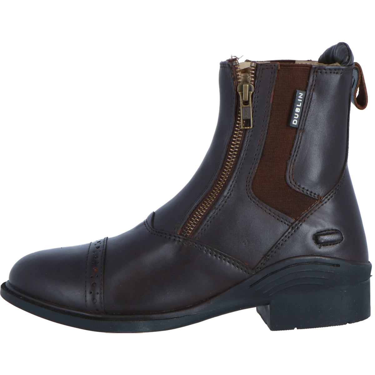 Dublin Boots Evolution Double Zip Front Braun