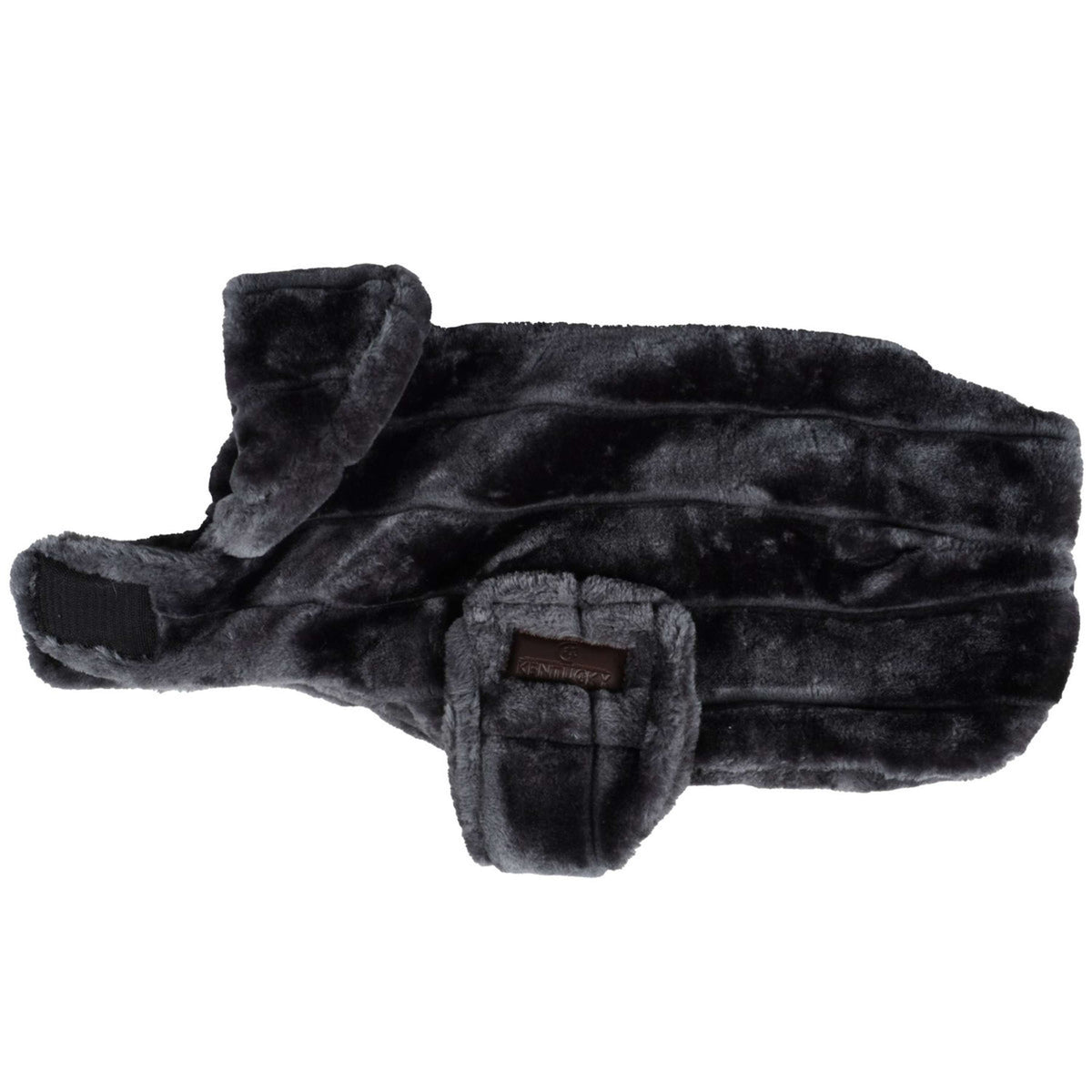 Kentucky Hundejacke Fake Fur Grau