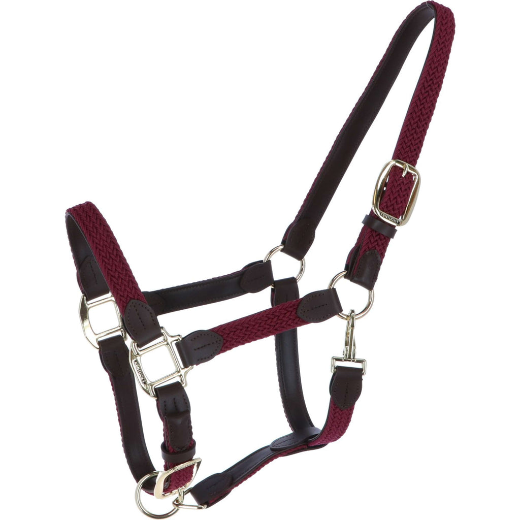 Kentucky Halfter Geflochten Nylon Bordeaux