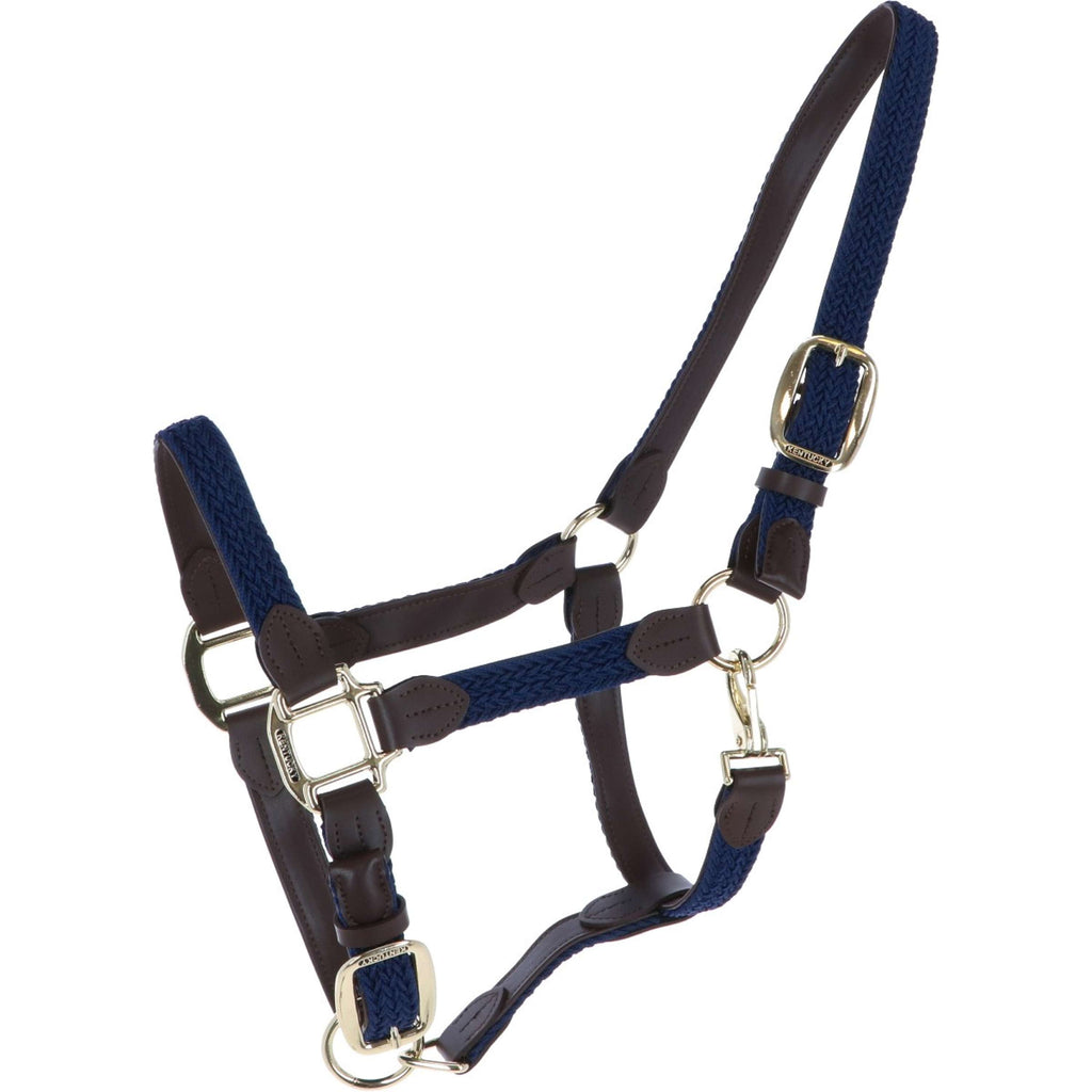 Kentucky Halfter Geflochten Nylon Navy