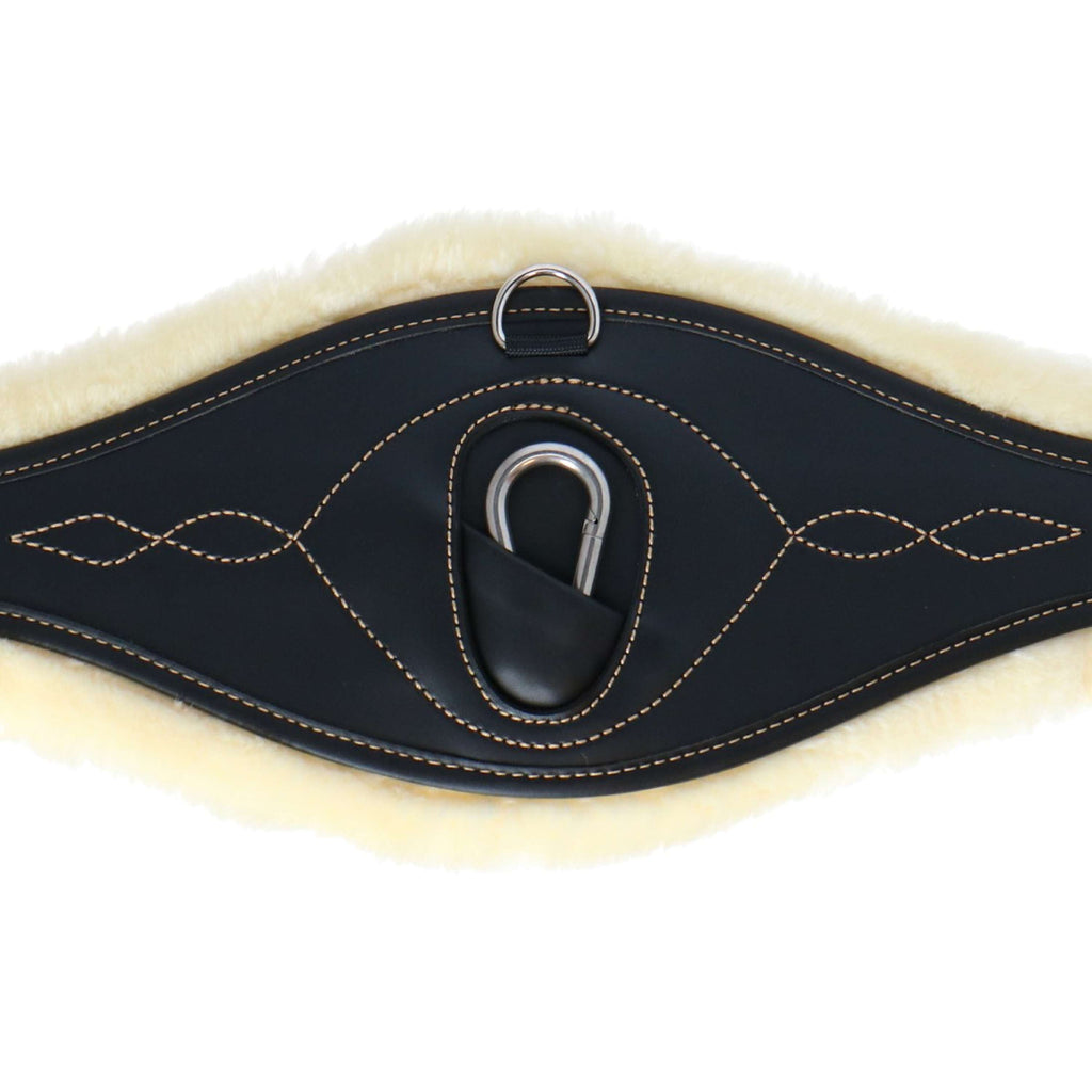 Kentucky Spring Sattelgurt Sheepskin Anatomic Schwarz