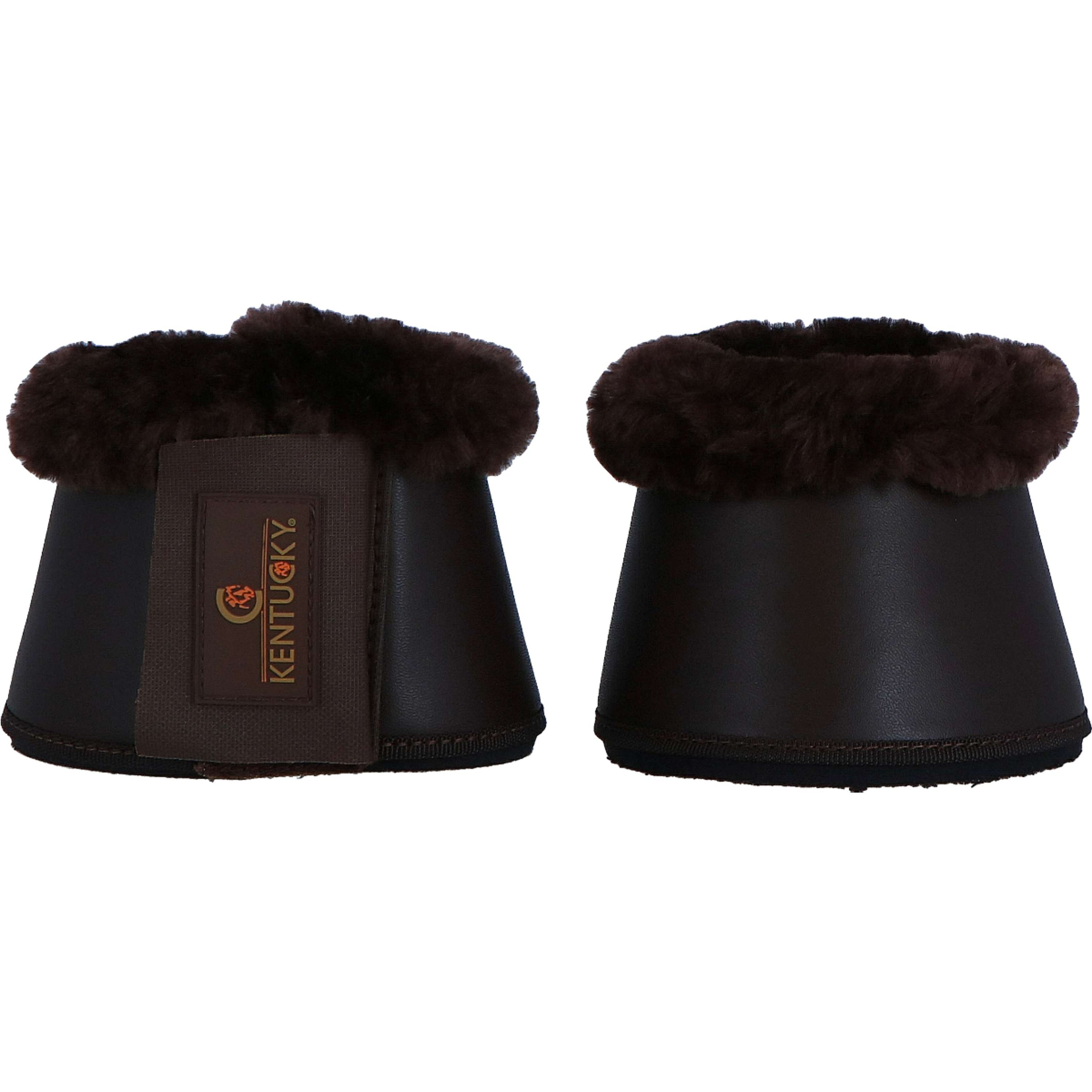 Kentucky Horsewear Hufglocken Sheepskin Leather Braun/Braun Kentucky Horsewear Hufglocken Sheepskin Leather Braun/Braun