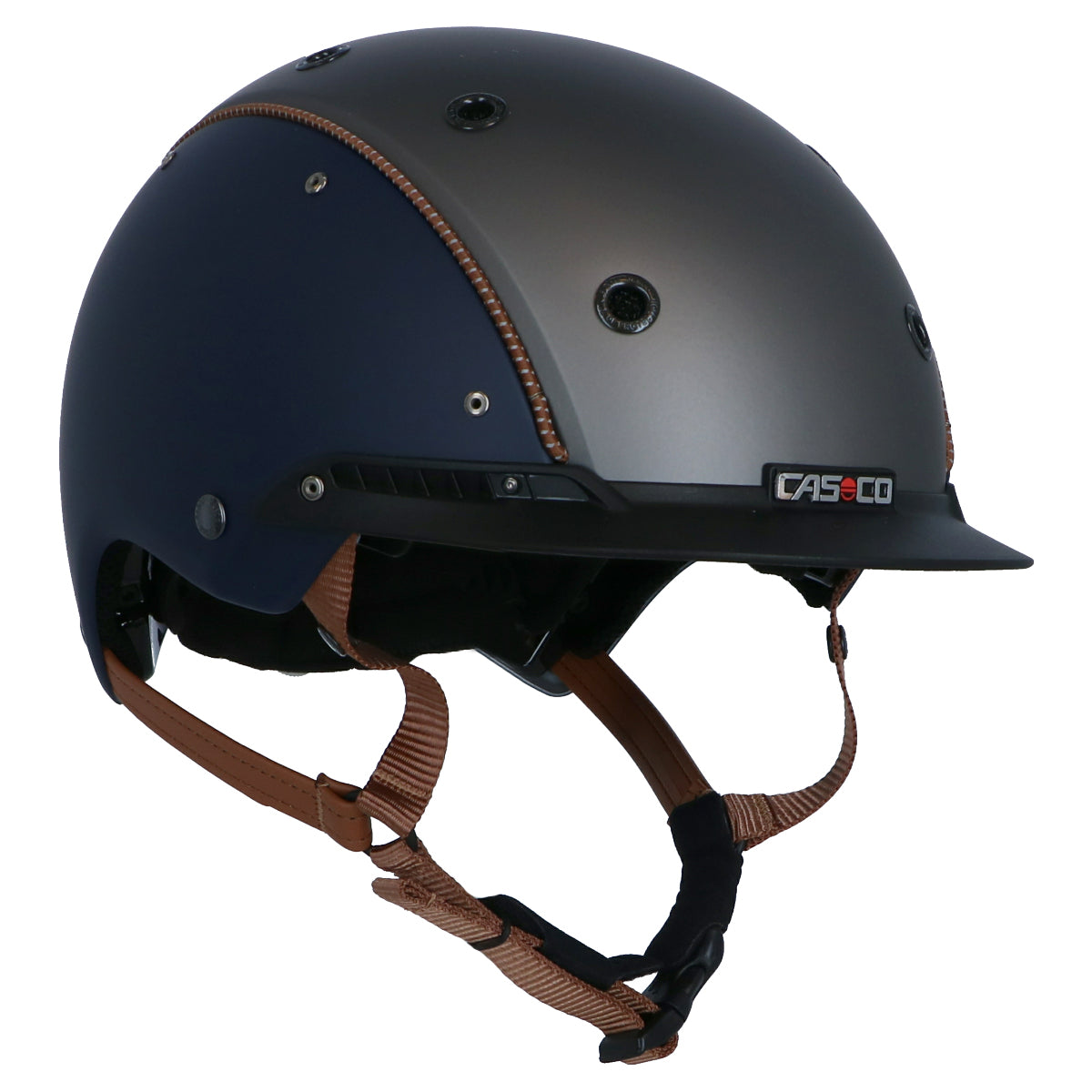 Casco Reithelm Champ-3 Blau/Braun