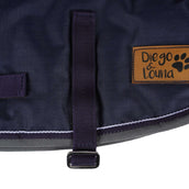 Diego & Louna Hundedecke 600D Navy/Grau/Weiß