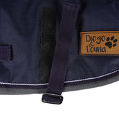 Diego & Louna Hundedecke 600D Navy/Grau/Weiß