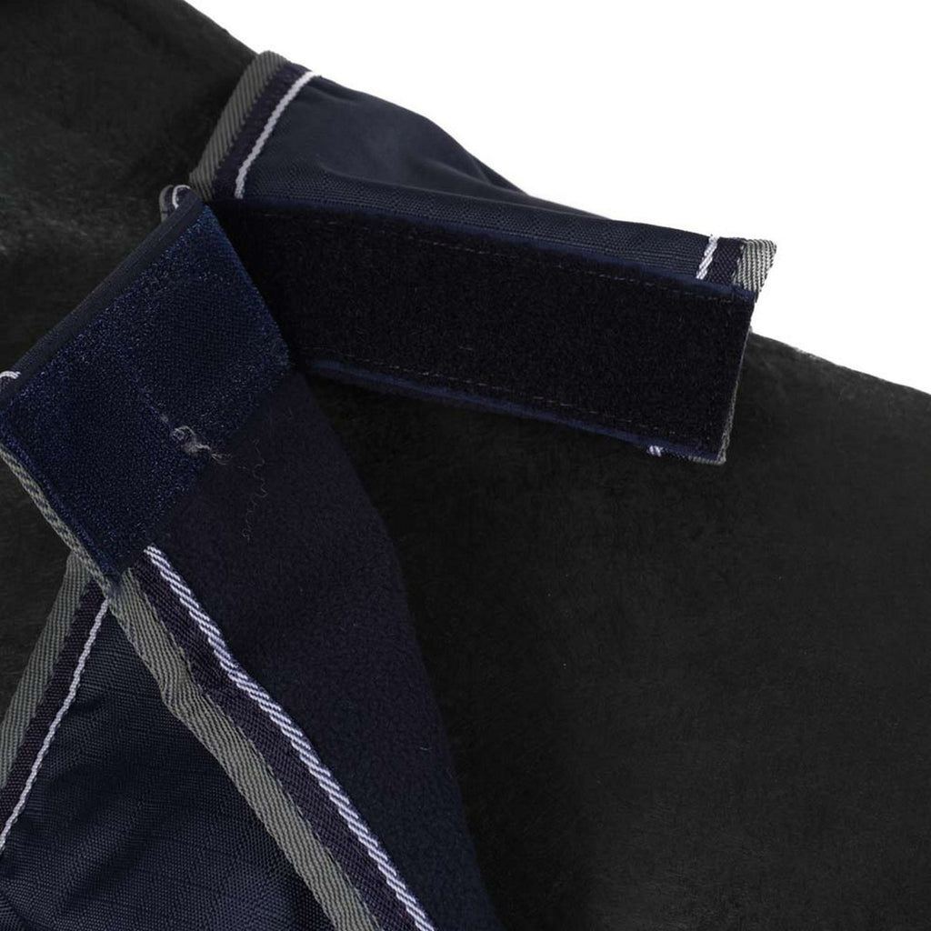 EQUITHÈME Ausreitdecke Tyrex Polar Fleece 600D Navy/Grau Dots