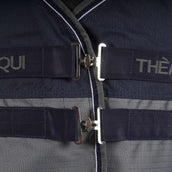 EQUITHÈME Tyrex High Neck 600D 300g Navy/Grau Dots