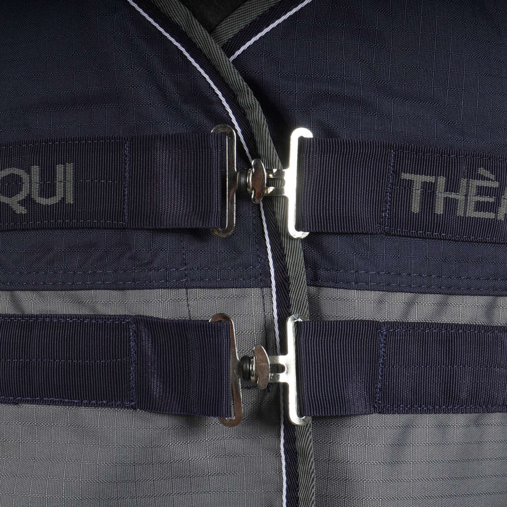 EQUITHÈME Tyrex High Neck 600D 150g Navy/Grau Dots