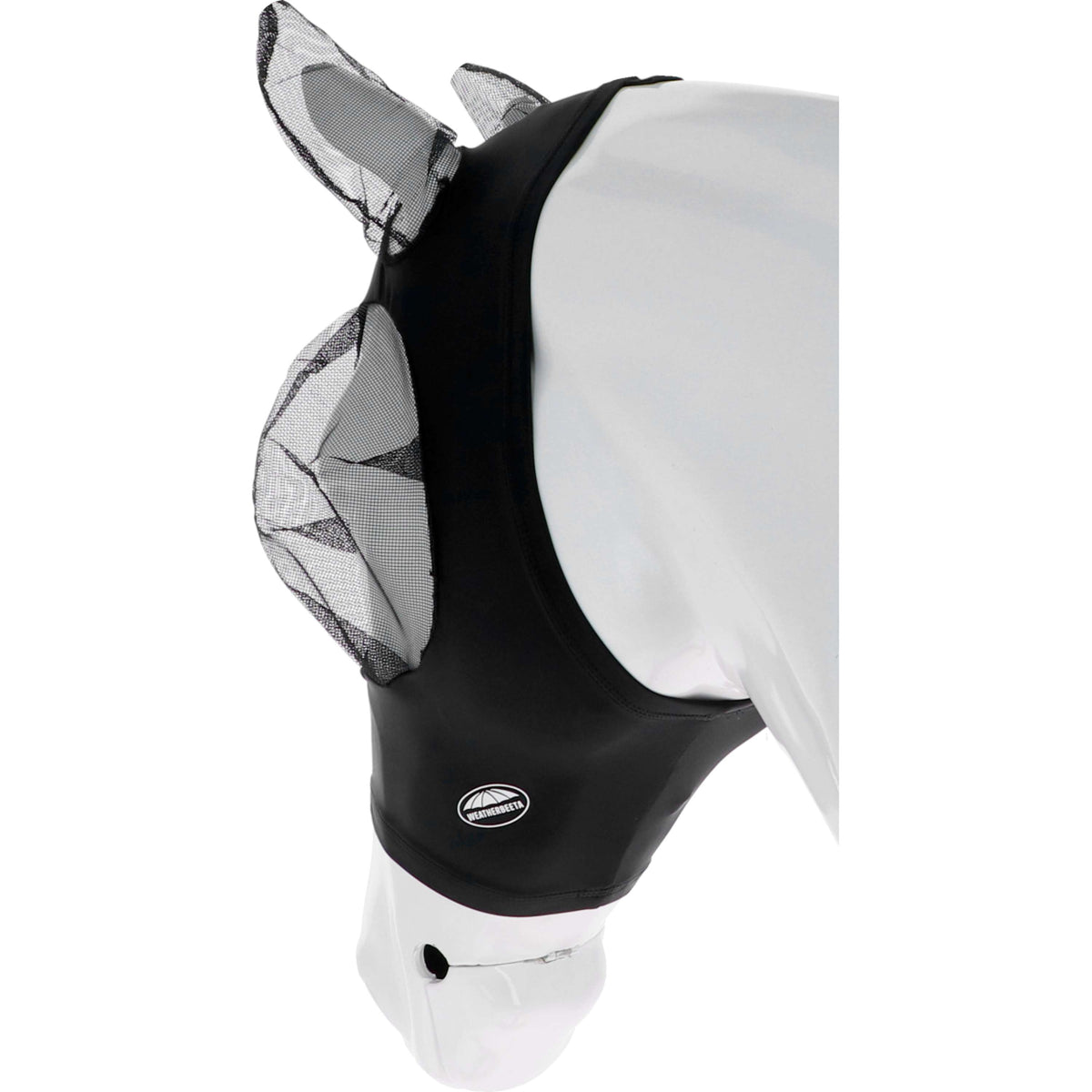 WeatherBeeta Fliegenmaske Stretch Bug Eye Saver mit Ohren Schwarz/Schwarz