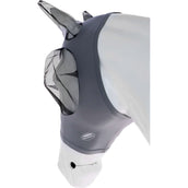 WeatherBeeta Fliegenmaske Stretch Bug Eye Saver mit Ohren Grau/Schwarz