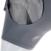 WeatherBeeta Fliegenmaske Stretch Bug Eye Saver mit Ohren Grau/Schwarz