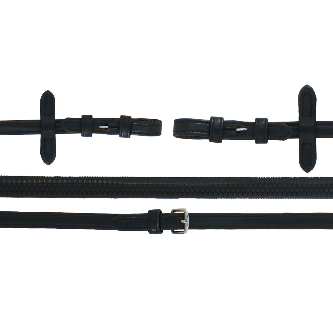 Collegiate Zügel Syntovia+ Gummi Schwarz