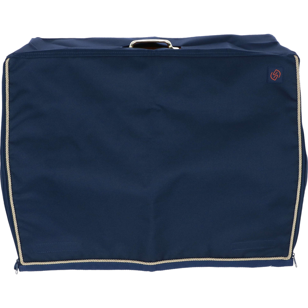 One Equestrian Grooming Box Cover Navy/Gold